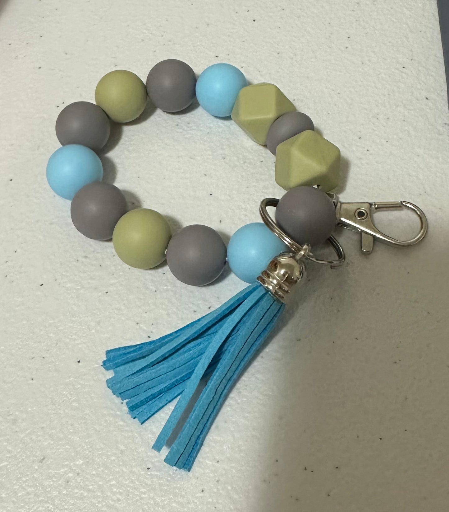 Beaded keychain wristlets