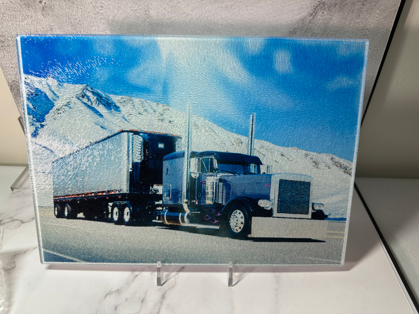 Sublimated glass cutting boards